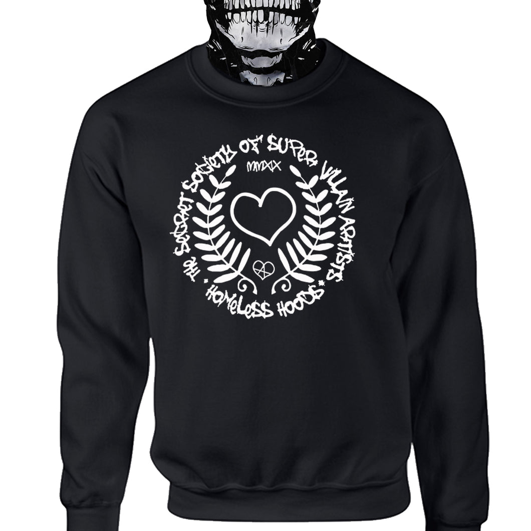 Homeless Hoods x The Secret Society Of Super Villain Artists Sweatshirt Black Edition
