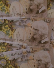 Load image into Gallery viewer, Camilla backed defaced Di-Faced Tenner