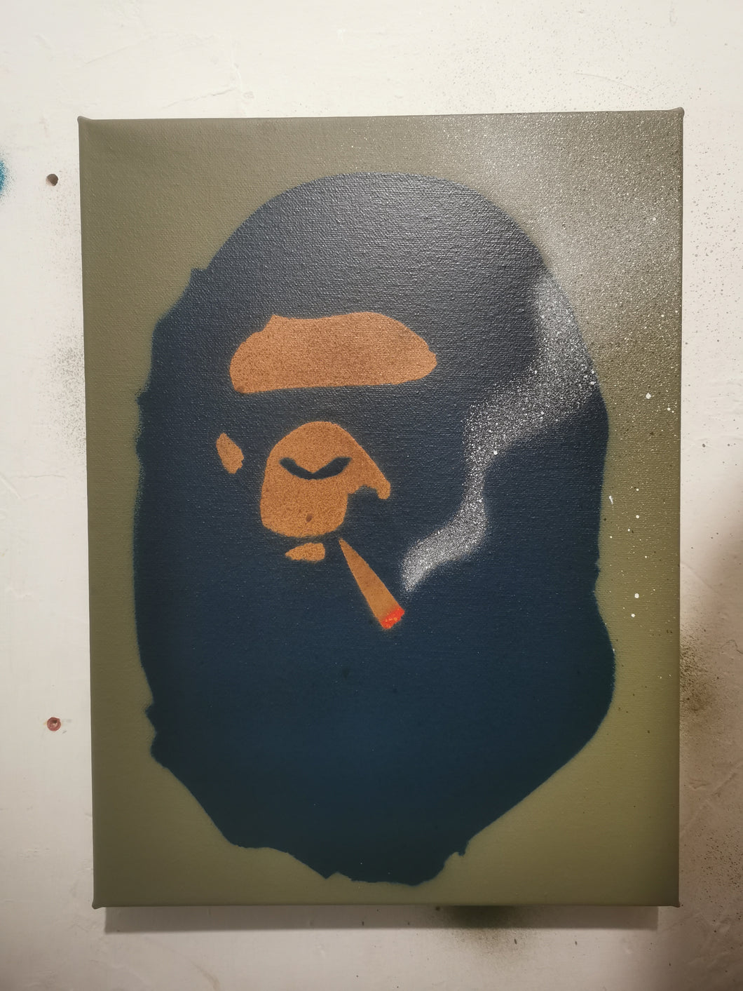 A Blazing Ape Canvas