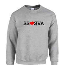 Load image into Gallery viewer, The Secret Society Of Super Villain Artists Love Logo Sweatshirt