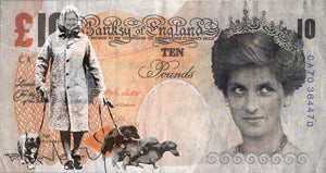 Camilla backed defaced Di-Faced Tenner