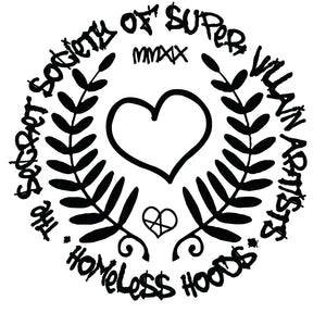 Homeless Hoods x The Secret Society Of Super Villain Artists T-Shirt